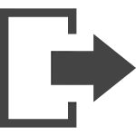 Sign Out SVG Icon